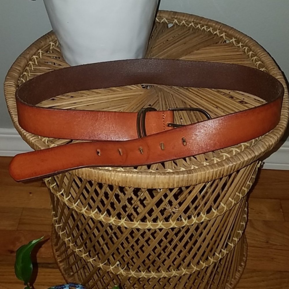 Madewell Brown Leather Wide Belt